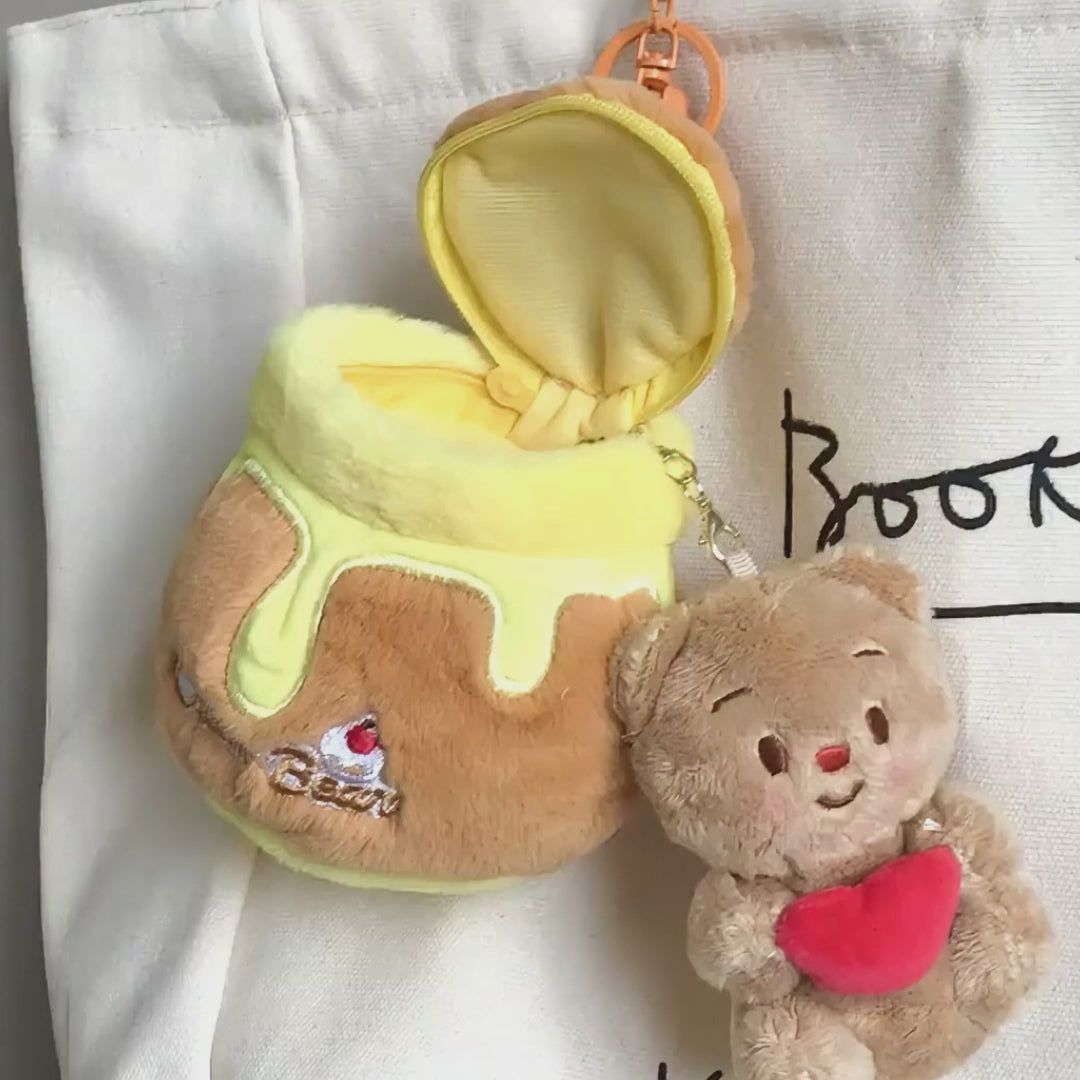 Honey Bear Plush Bag Charm