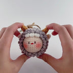 Crochet Lamb Bag Charm