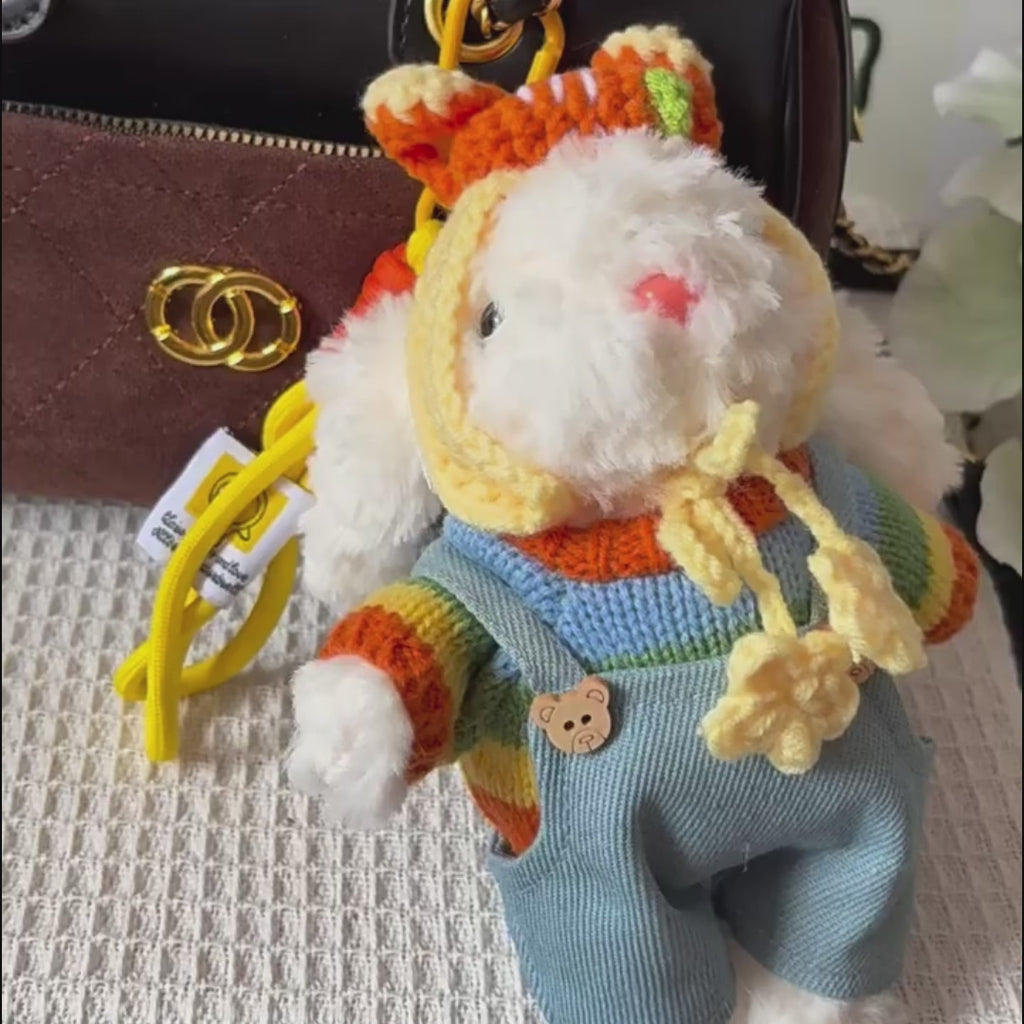 Ear Rabbit Plush Bag Charm