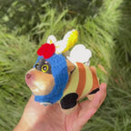 Bee Dog Plush Bag Charm